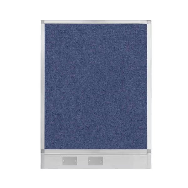 Hush Panel Configurable Cubicle Partition 3' x 4' Cerulean Fabric W/ Cable Channel, Versare, Mfr#: 1812528